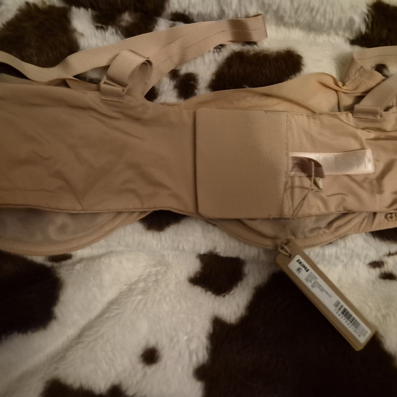 Skims No Show Molded Unlined Balconette Nude Mesh Bra Size 38c - Picture 2 of 3